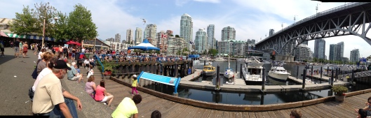 Panorama from Granville Island Markets