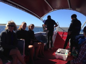 the 'tinny' with a total of ten on board