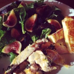 Chicken, Haloumi and fig salad