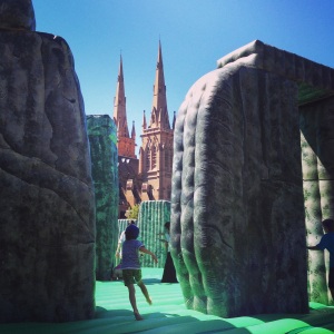 Sydney Festival, art installation called 'Sacrilage'