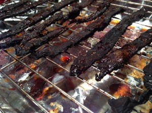 finished, dried strips