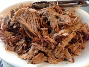 pulled pork using two forks