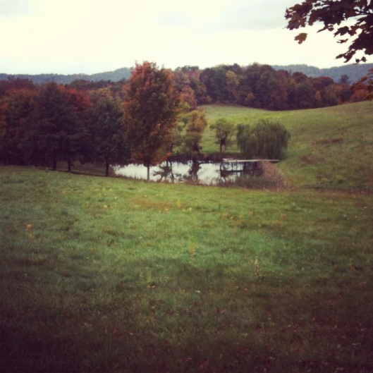 Pond in Virginia where our daughter caught her first fish at age 6
