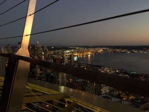 Dusk view from Space Needle, Seattle