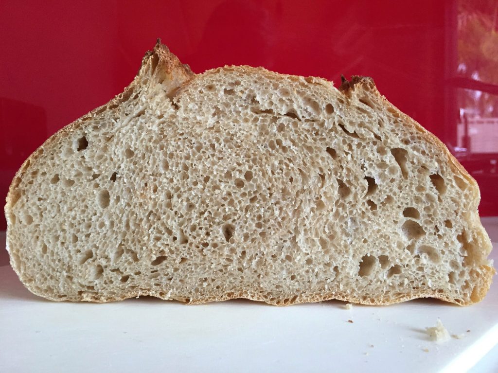 crumb from Revised Winter Sourdough recipe